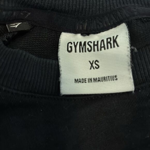 GYMSHARK | black cropped sweatshirt XS - Picture 3 of 4